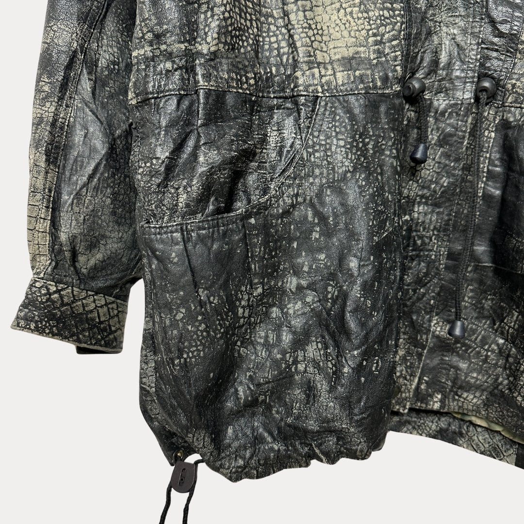 Vintage Genuine Leather Jacket XL - Funkify