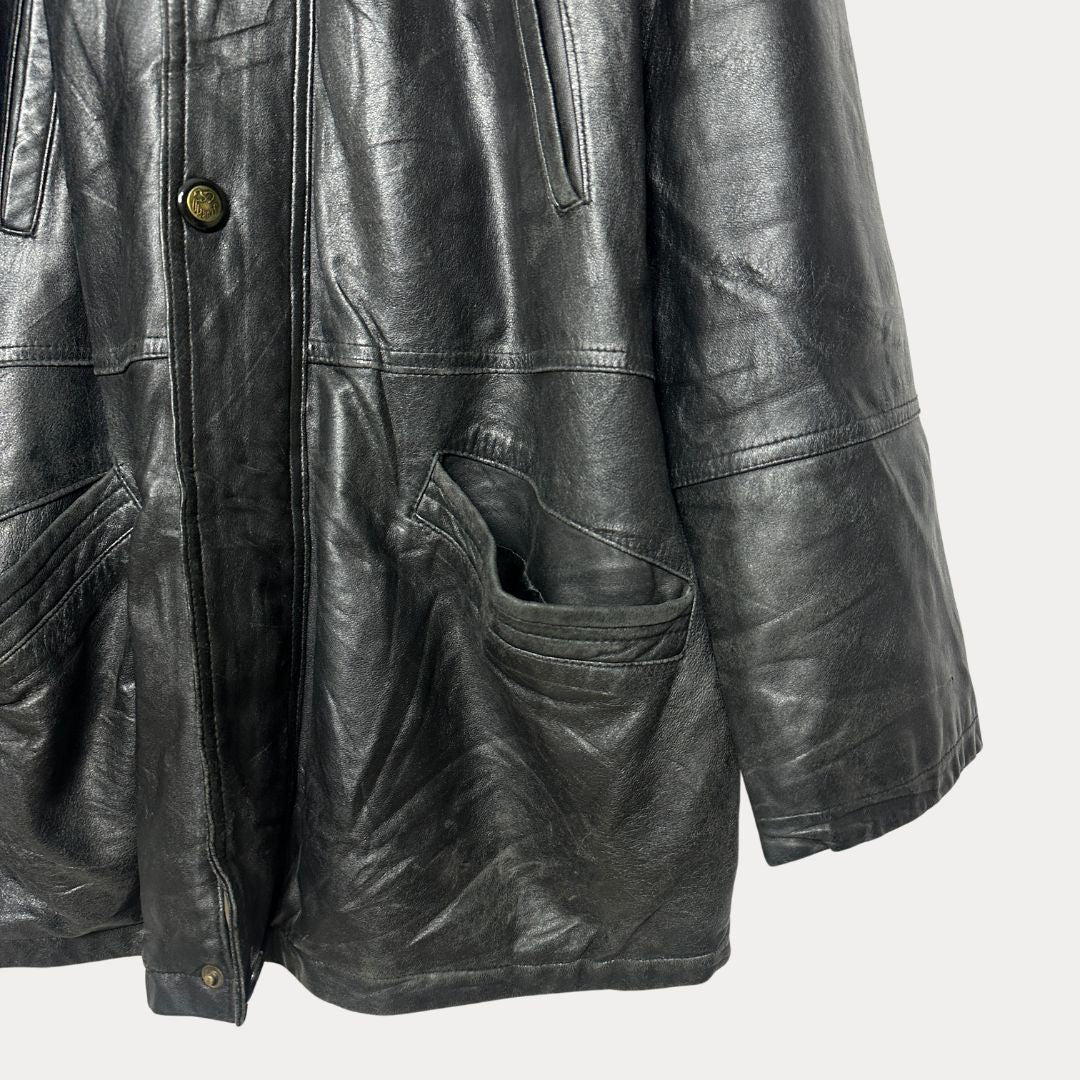Vintage Genuine Leather Jacket XL - Funkify