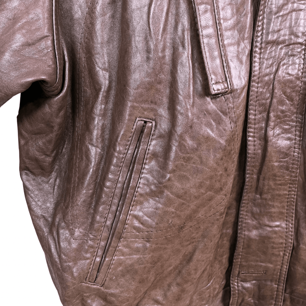 Vintage Genuine Leather Jacket XL - Funkify