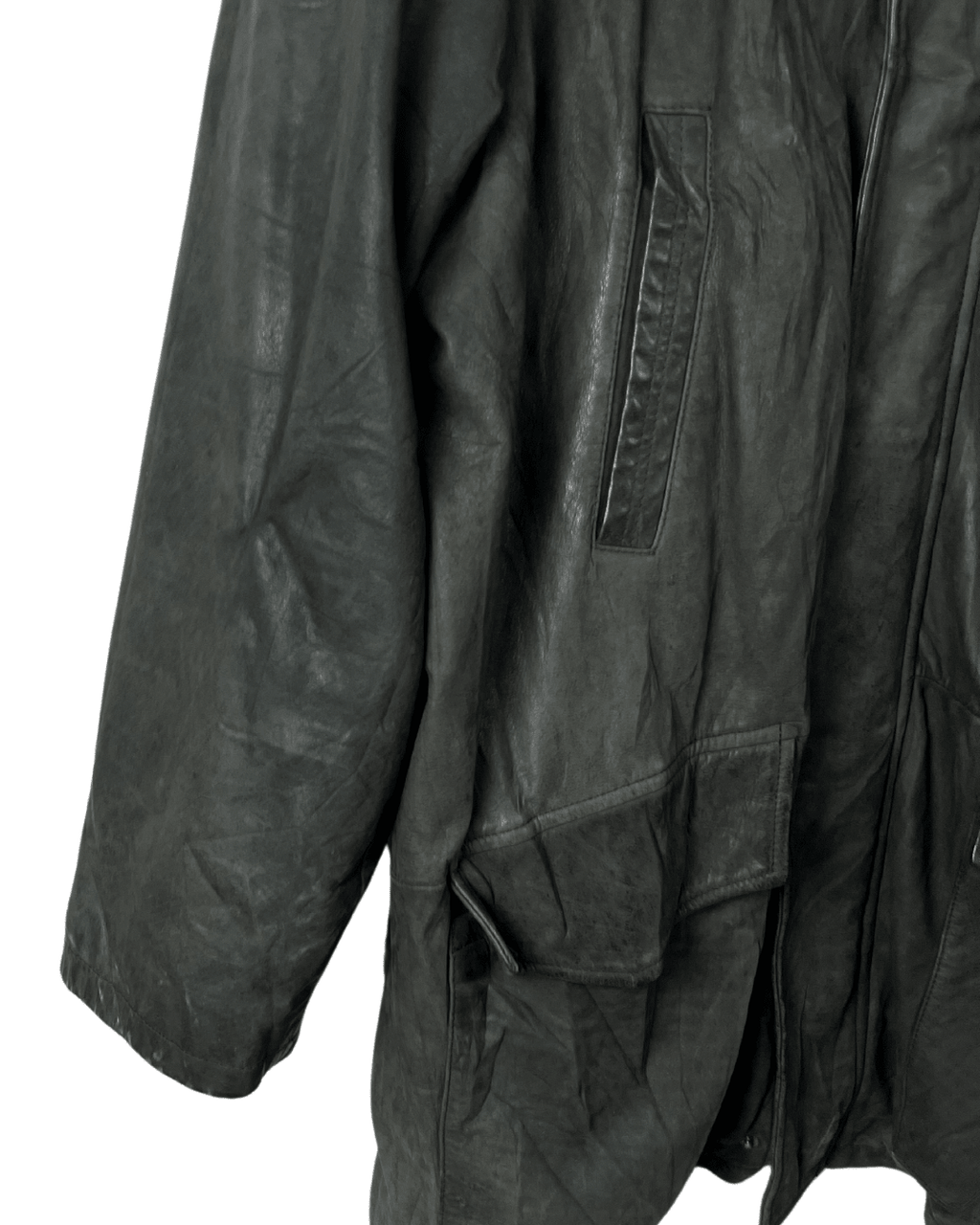 Vintage Genuine Leather Per L’Uomo Jacket and Removable Vest Lining 2XL - Funkify