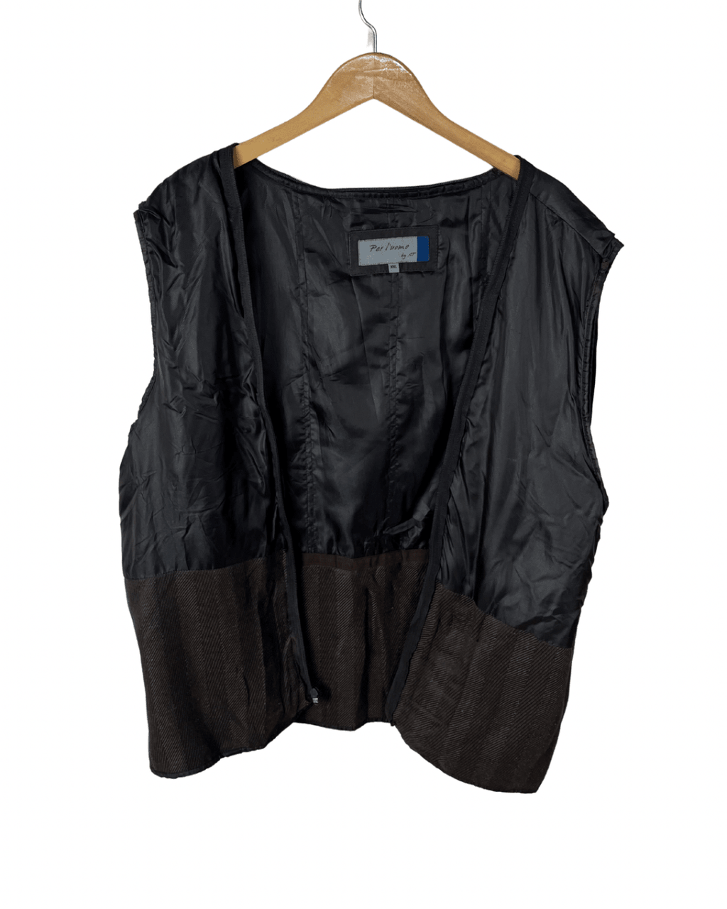 Vintage Genuine Leather Per L’Uomo Jacket and Removable Vest Lining 2XL - Funkify