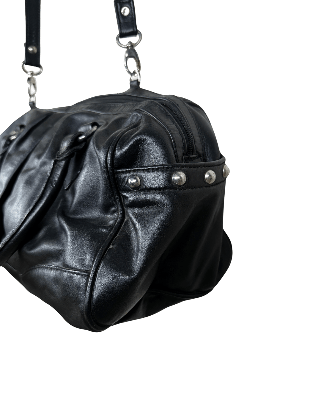 Vintage Genuine Leather Satchel Crossbody Bag - Funkify