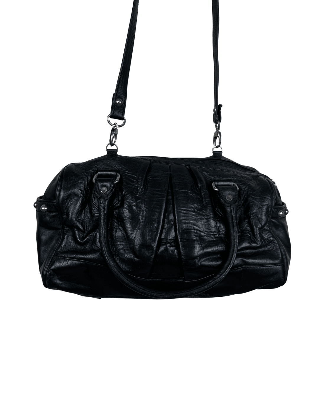 Vintage Genuine Leather Satchel Crossbody Bag - Funkify