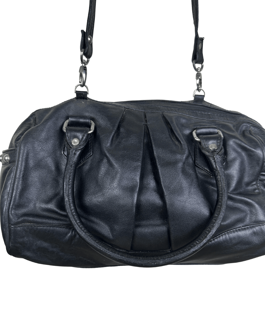 Vintage Genuine Leather Satchel Crossbody Bag - Funkify