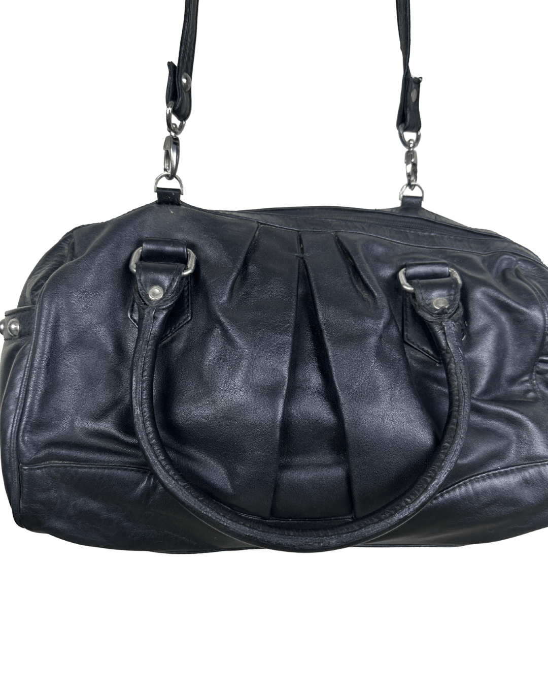 Vintage Genuine Leather Satchel Crossbody Bag - Funkify