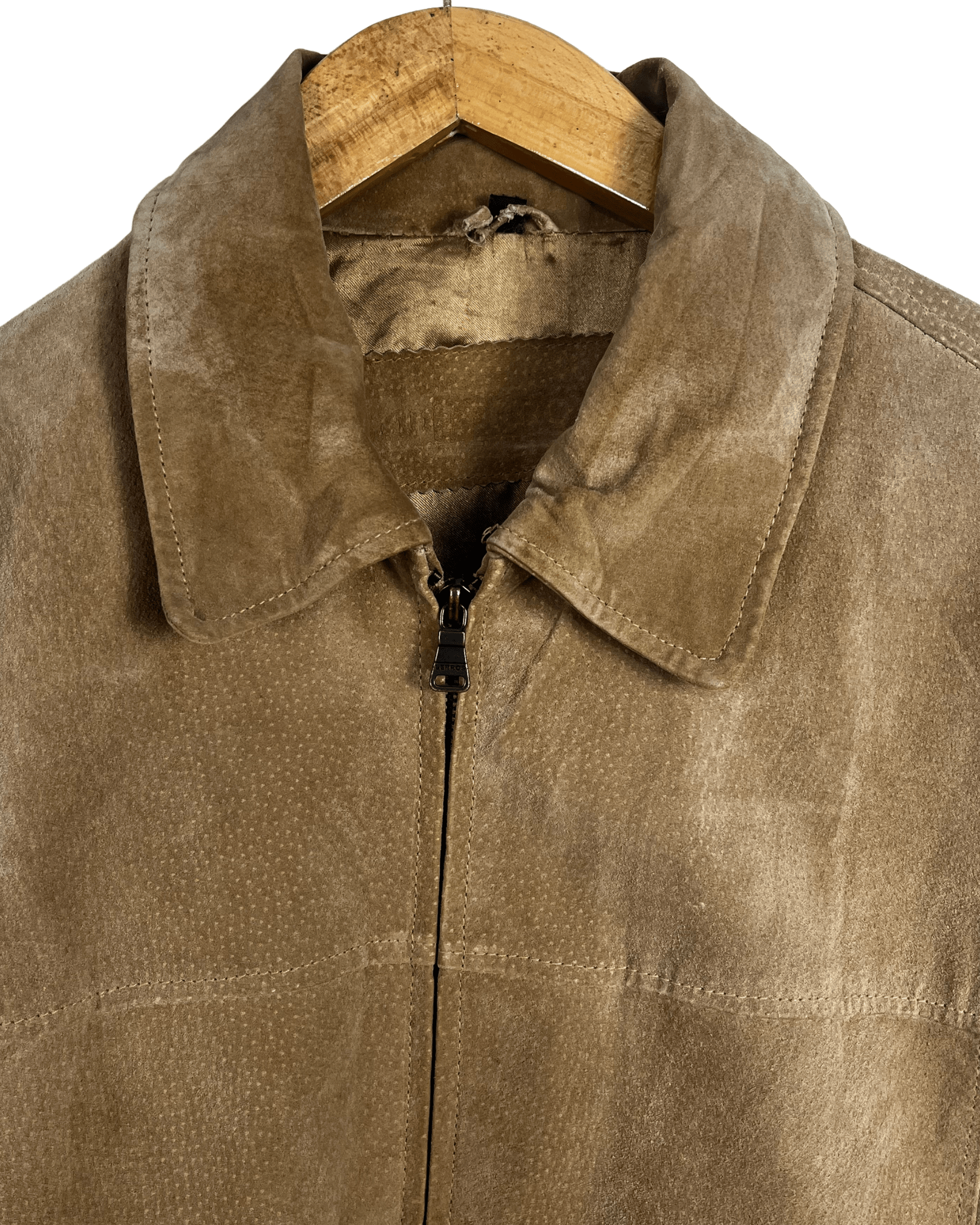 Vintage Genuine Leather Suede Jacket Large - Funkify