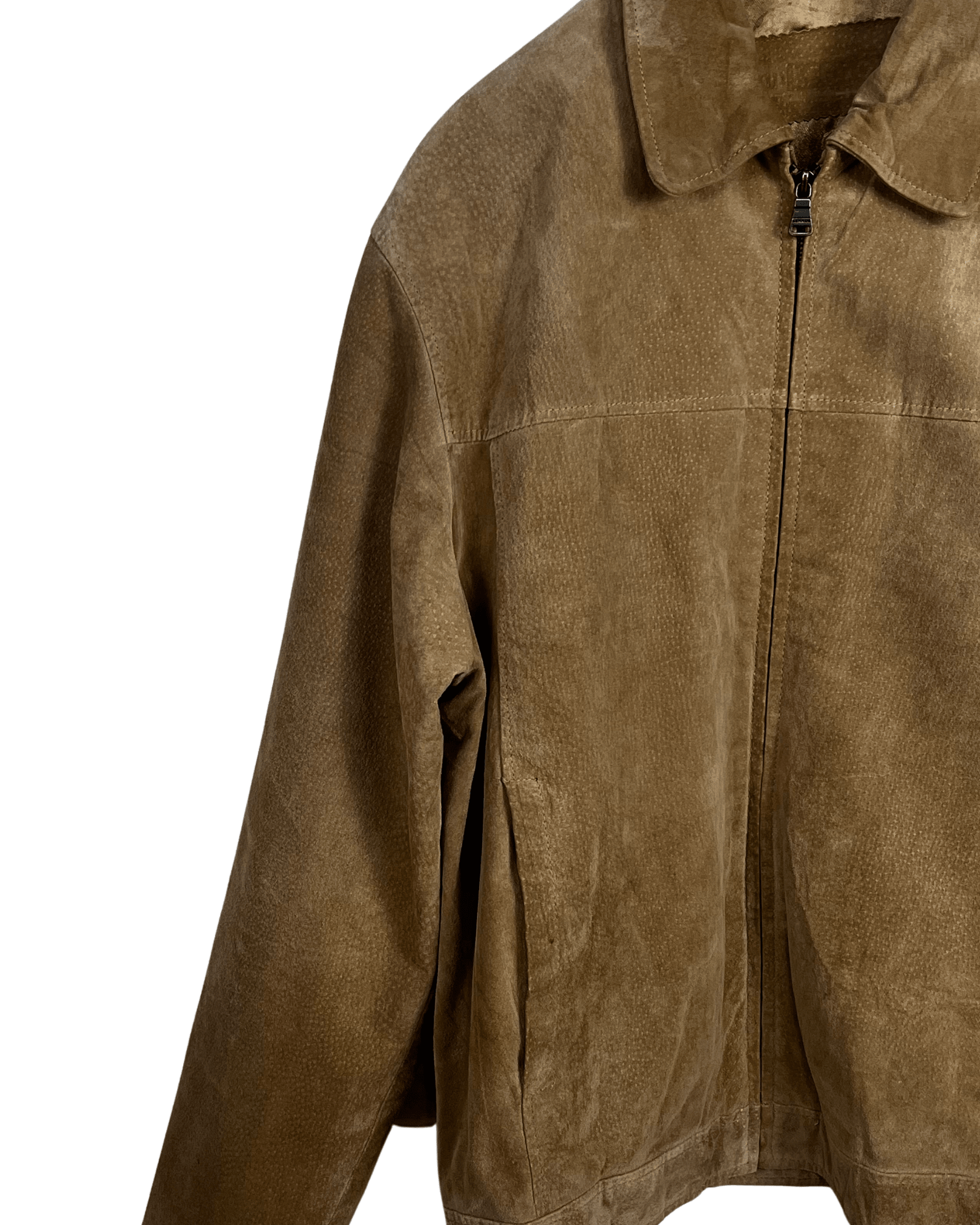 Vintage Genuine Leather Suede Jacket Large - Funkify