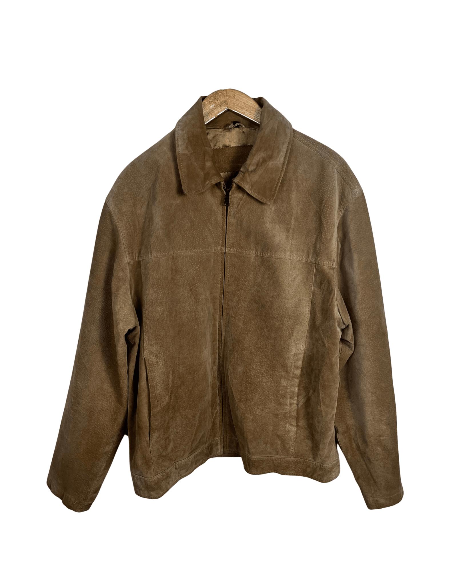 Vintage Genuine Leather Suede Jacket Large - Funkify