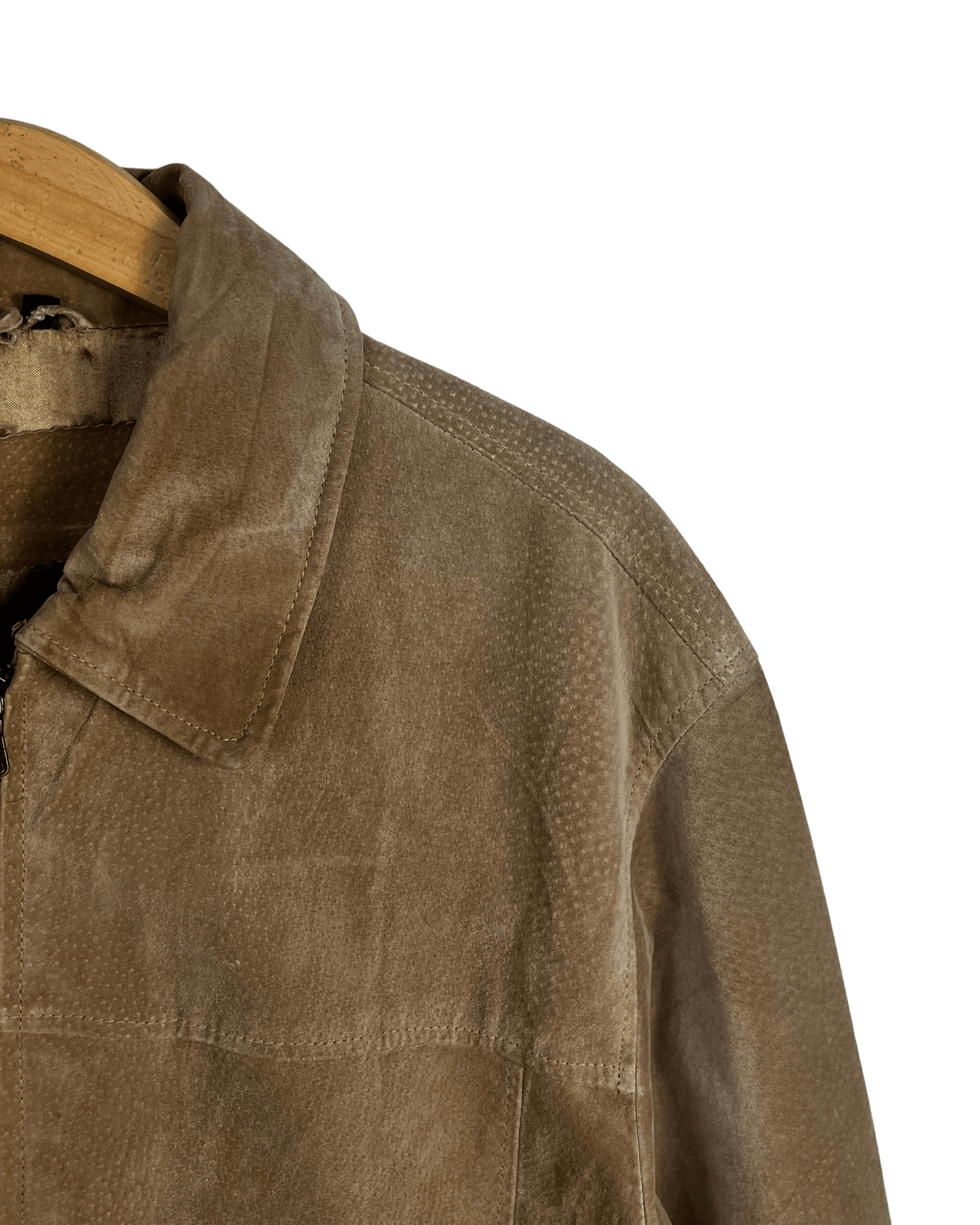 Vintage Genuine Leather Suede Jacket Large - Funkify