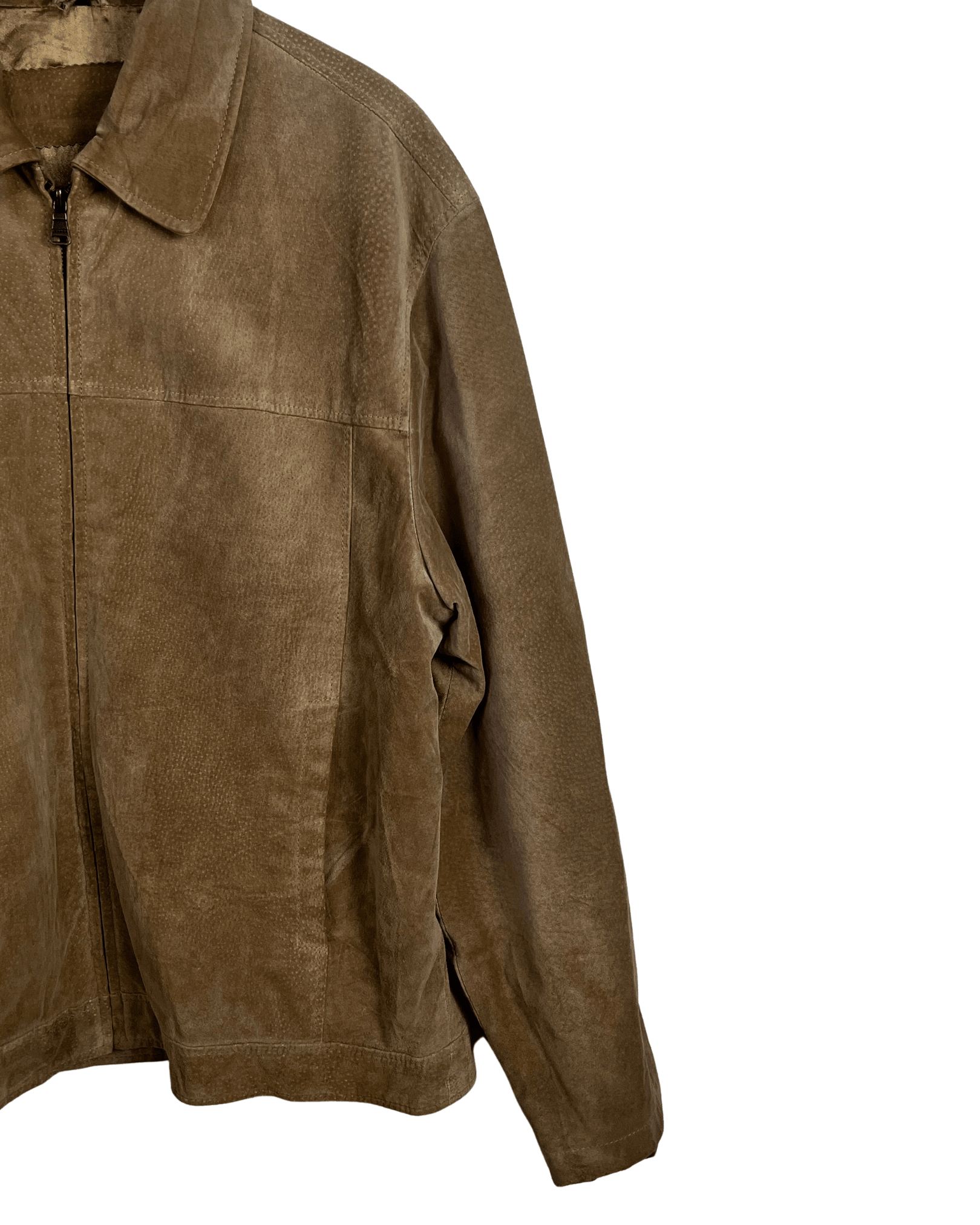 Vintage Genuine Leather Suede Jacket Large - Funkify