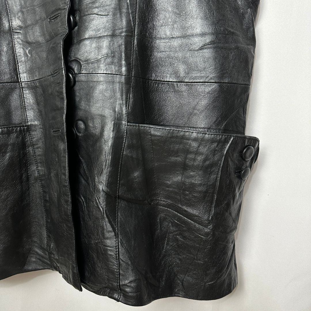 Vintage Genuine Leather Vest XL - Funkify