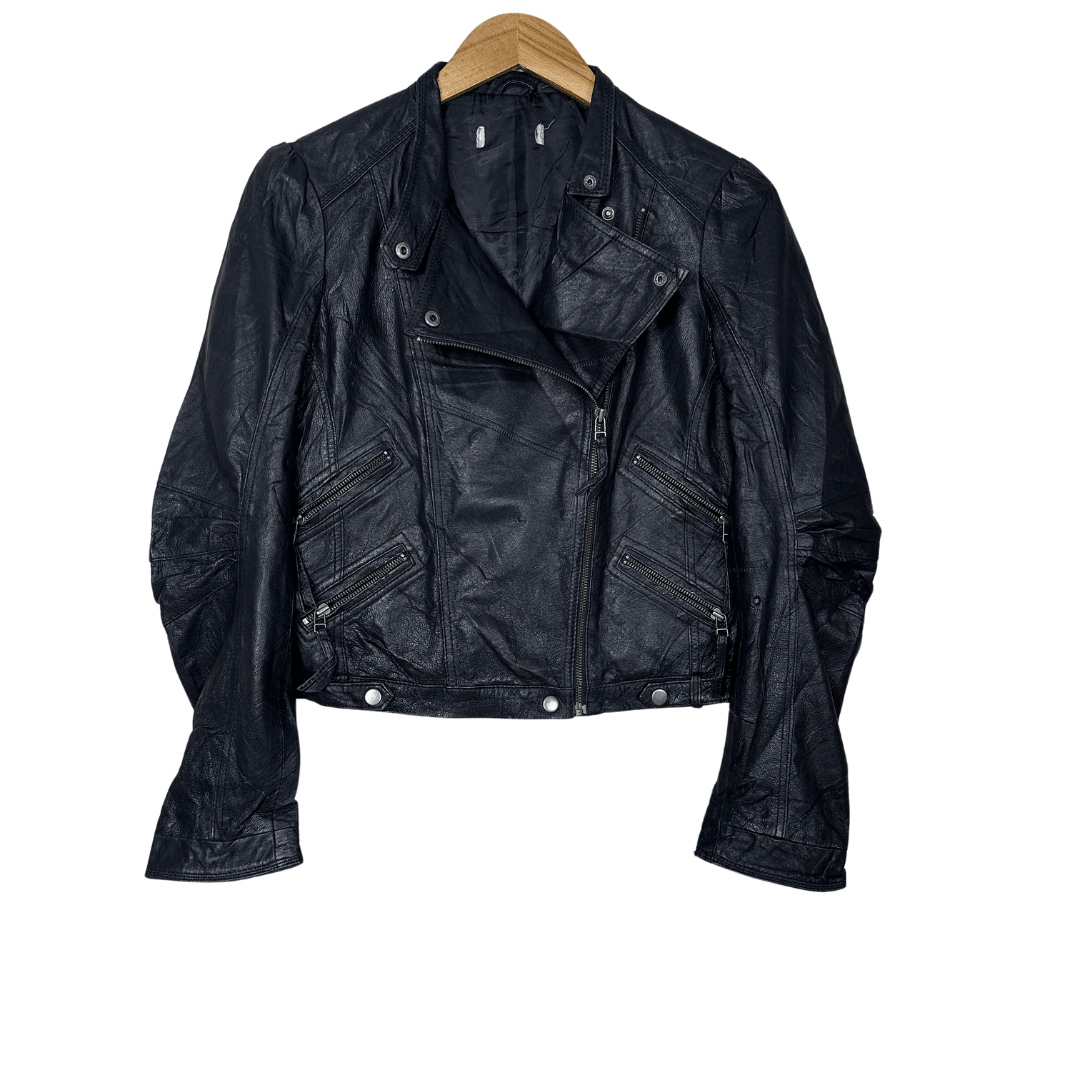 Vintage Genuine Leather Women's Jacket Medium - Funkify