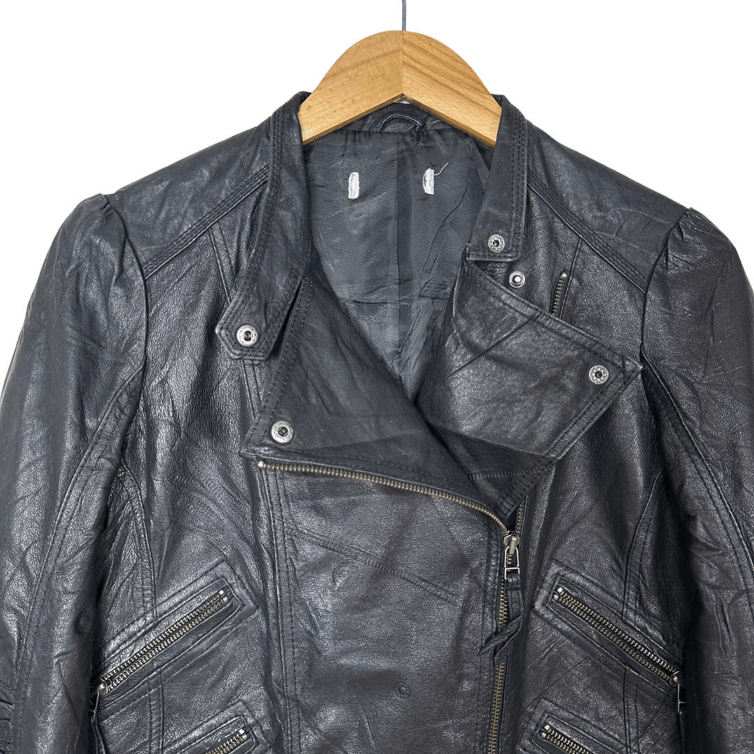 Vintage Genuine Leather Women's Jacket Medium - Funkify