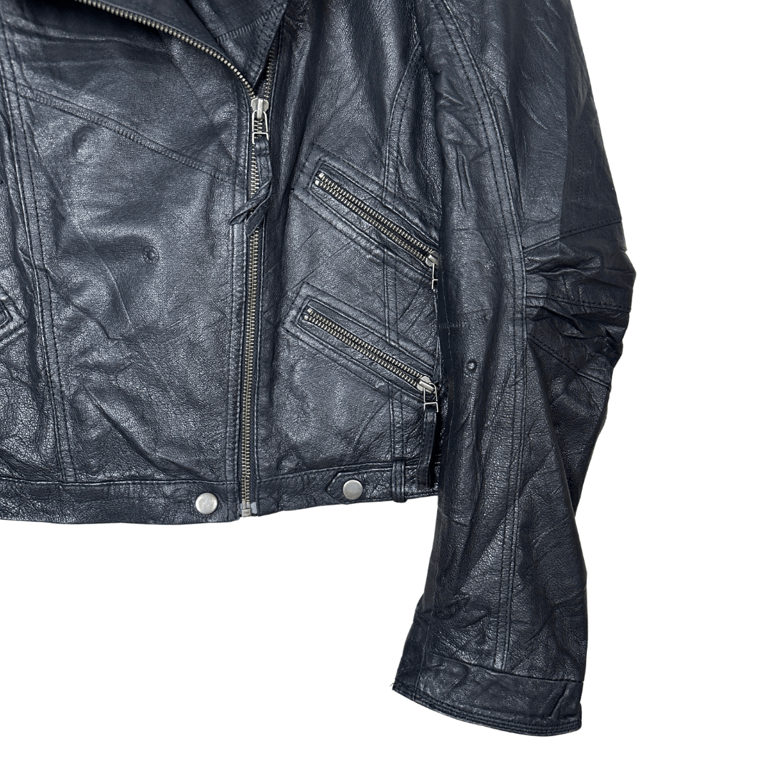 Vintage Genuine Leather Women's Jacket Medium - Funkify