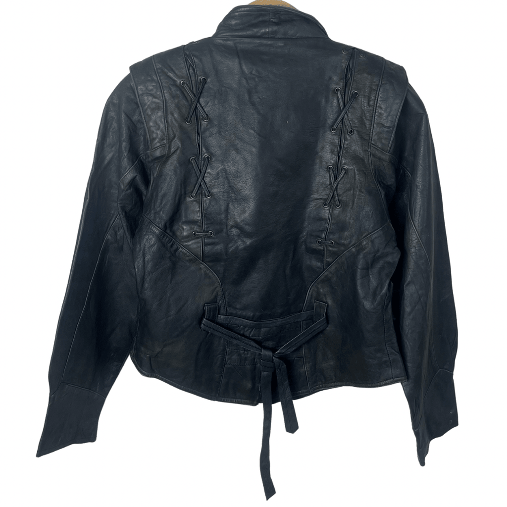Vintage Genuine Leather Women's Jacket Small - Funkify