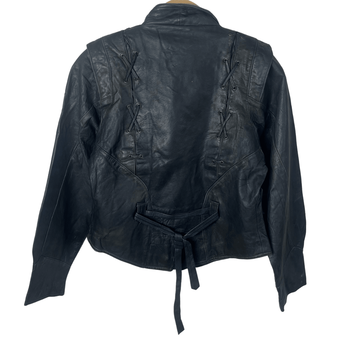 Vintage Genuine Leather Women's Jacket Small - Funkify