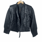 Vintage Genuine Leather Women's Jacket Small - Funkify
