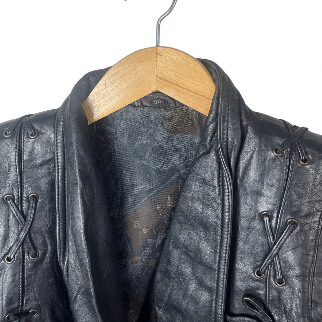 Vintage Genuine Leather Women's Jacket Small - Funkify