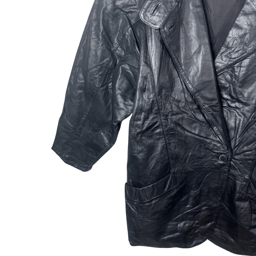 Vintage Genuine Leather Women's Jacket XL - Funkify