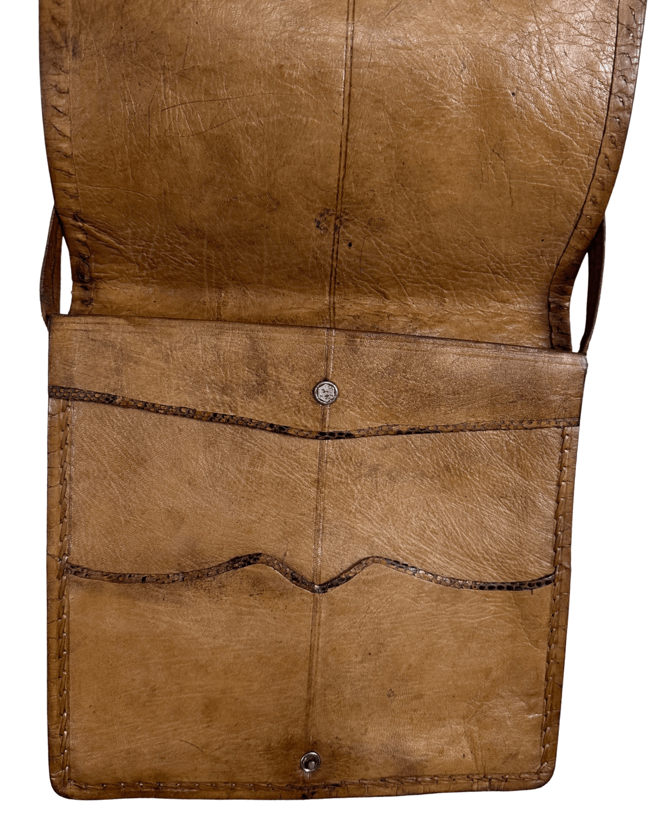 Vintage Genuine Snake Skin Flap Bag - Funkify