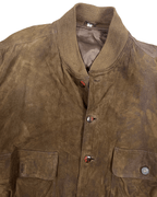 Vintage Genuine Suede Leather Bomber Jacket - XL - Funkify