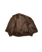 Vintage Genuine Suede Leather Bomber Jacket - XL - Funkify