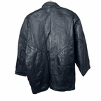 Vintage Geometric Patterned Genuine Leather Women's Jacket XL - Funkify