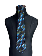 Vintage Geometric Silk Necktie - Funkify