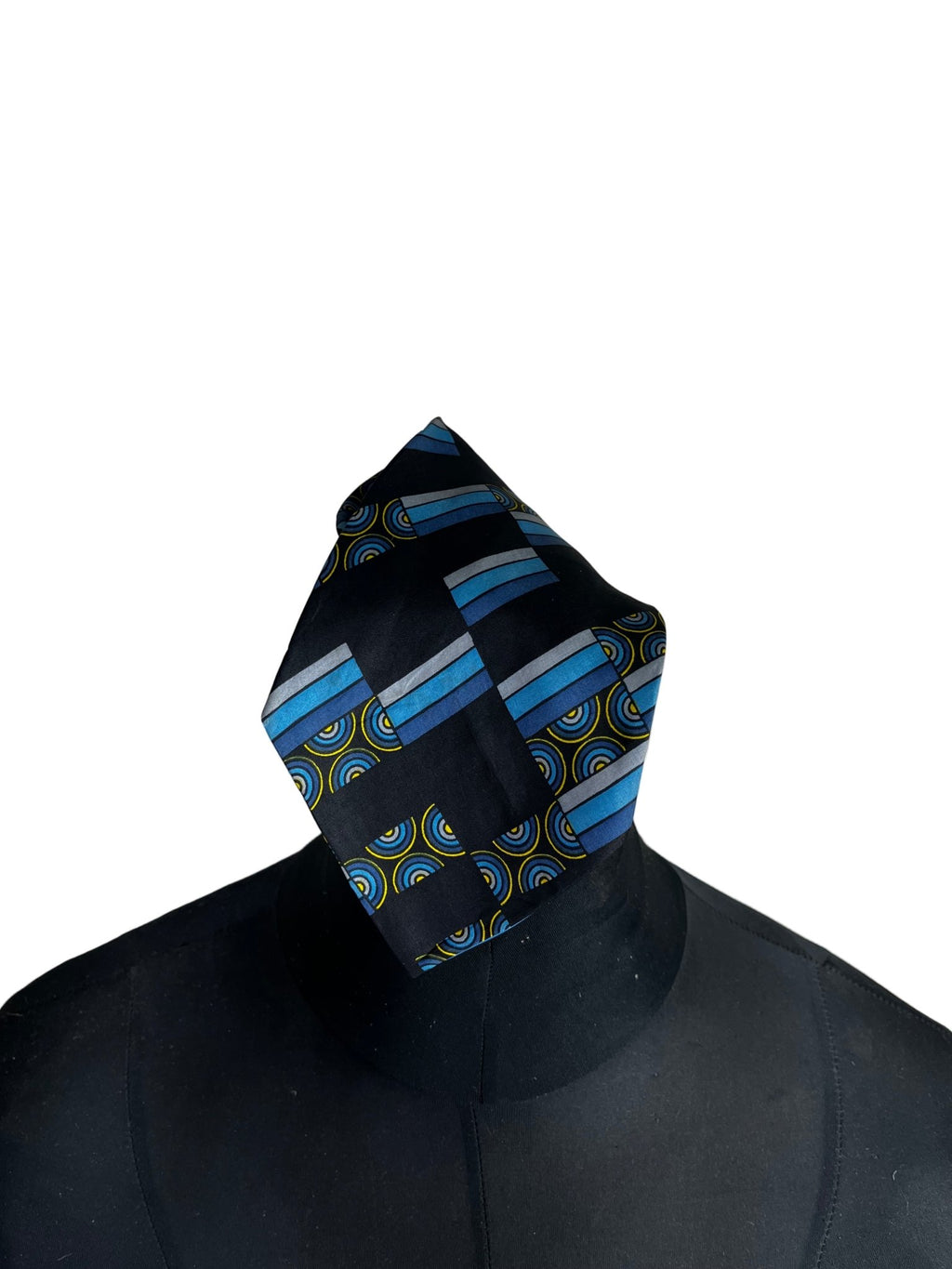 Vintage Geometric Silk Necktie - Funkify