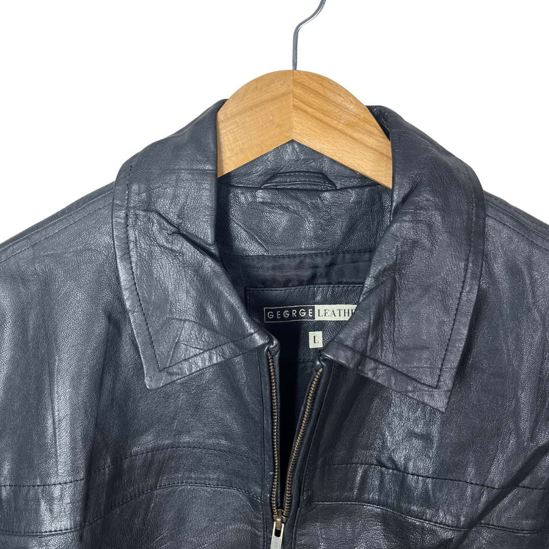 Vintage George Genuine Leather Jacket Large - Funkify