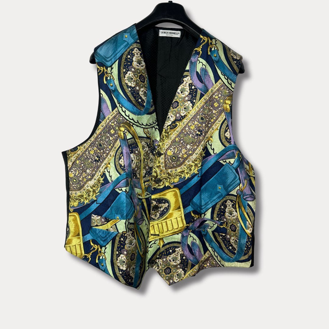 Vintage Giorgio Redaelli Vest & Necktie - Made in Italy XL - Funkify