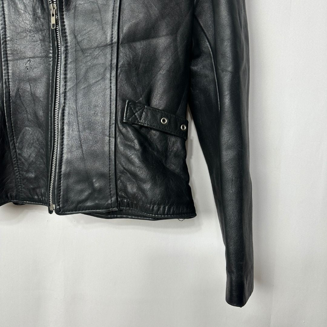 Vintage Gossip Genuine Leather Women's Jacket Small - Funkify