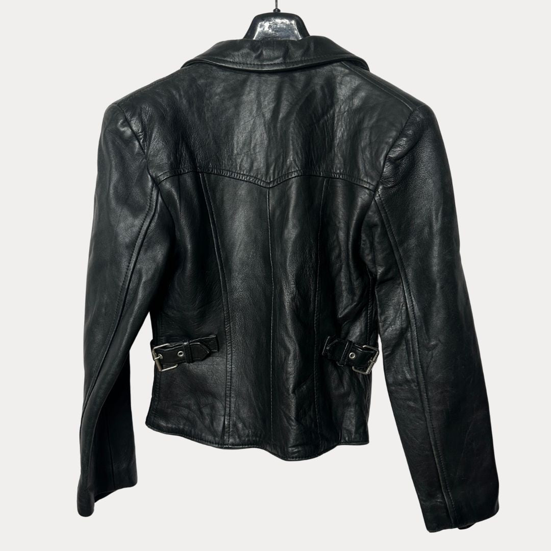 Vintage Gossip Genuine Leather Women's Jacket Small - Funkify