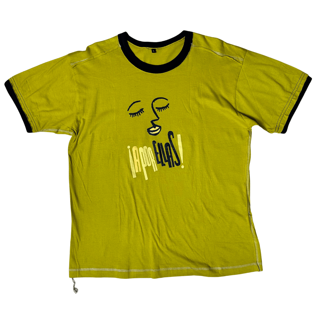 Vintage Graphic Stitch Detailing Tee - Funkify