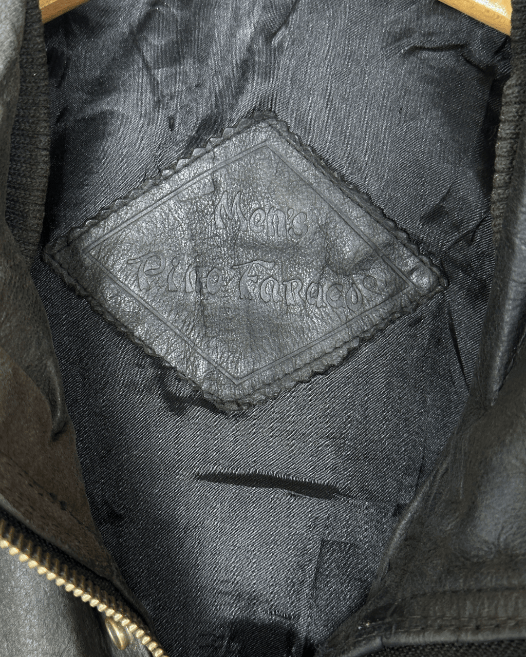 Vintage Gray Genuine Leather Jacket Large - Funkify