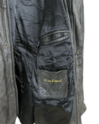 Vintage Gray Genuine Leather Jacket Large - Funkify