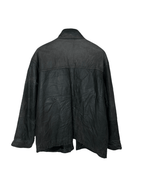 Vintage Gray Genuine Leather Jacket Large - Funkify