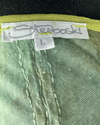 Vintage Green Crinkle Blouse with Sequin Detail Large - Funkify