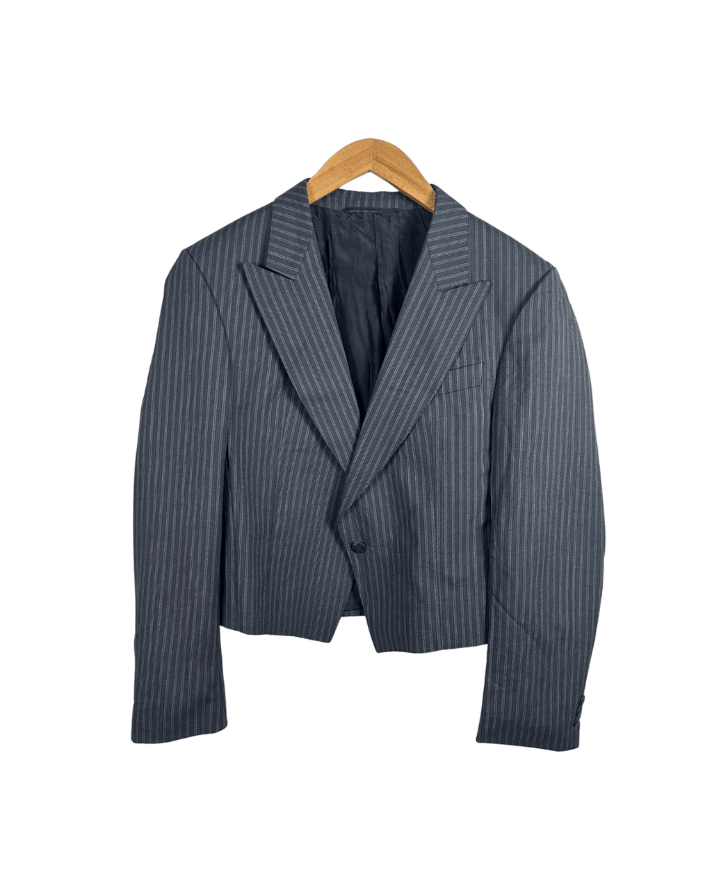 Vintage Greiff Vetements Pour Hommes Wool Blend Cropped Blazer - Size 48 - Funkify