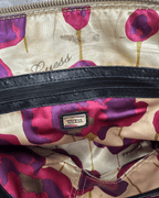 Vintage Guess Black Croc & Ostrich Embossed Handbag - Funkify