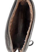 Vintage Hair-On Cowhide Striped Half-Moon Bag - Funkify