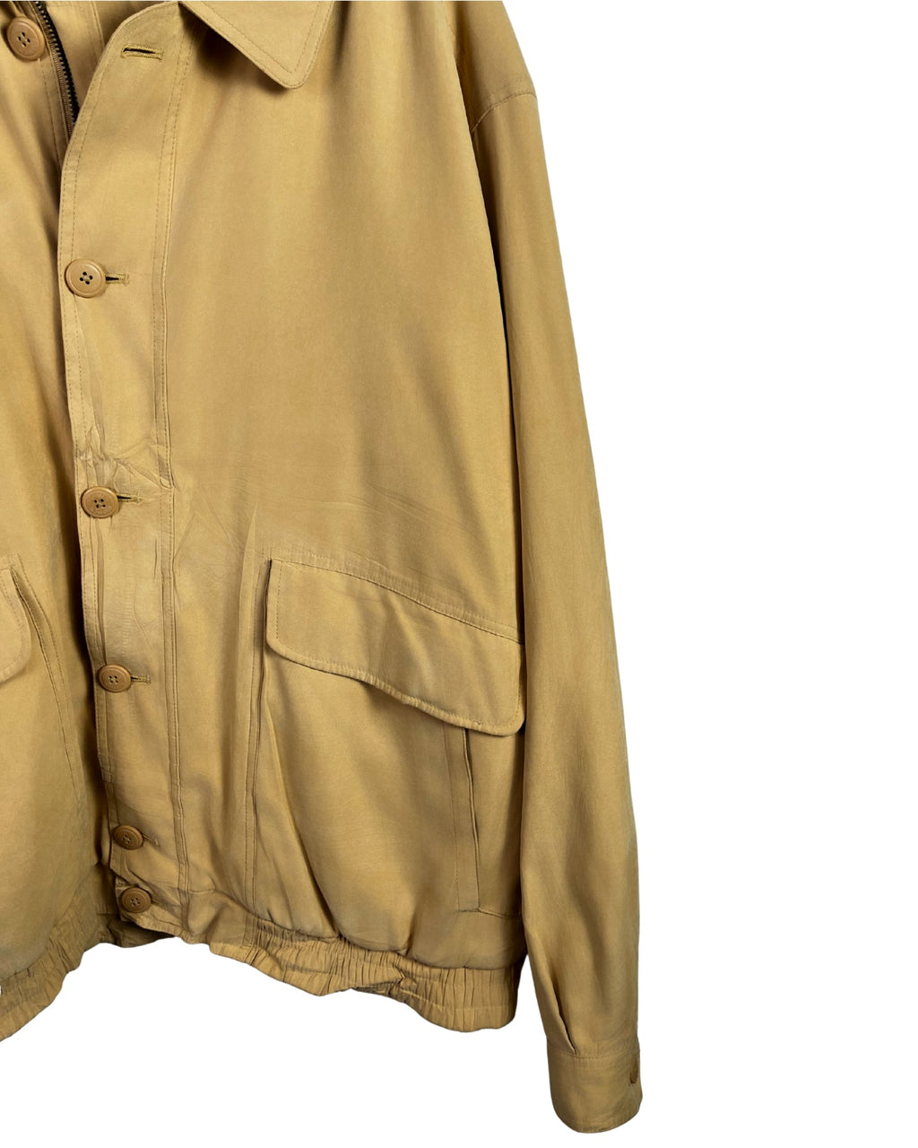 Vintage Harrington Style Button Front Jacket - Funkify