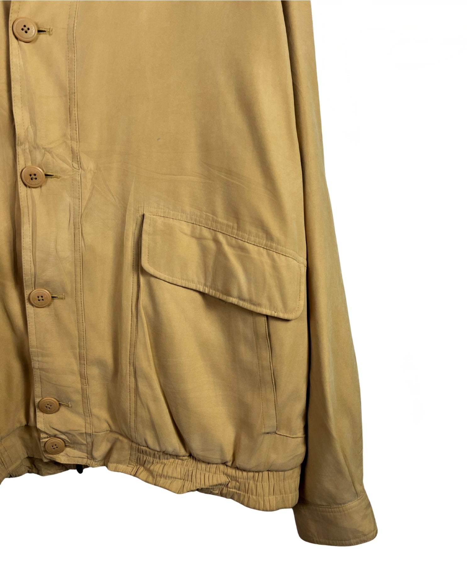 Vintage Harrington Style Button Front Jacket - Funkify