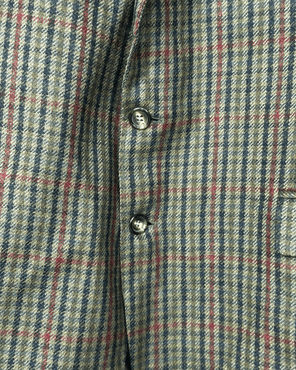 Vintage J. Harrison Checkered Wool Blazer - Made in Italy 54 - Funkify