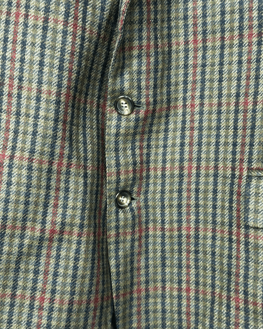 Vintage J. Harrison Checkered Wool Blazer - Made in Italy 54 - Funkify