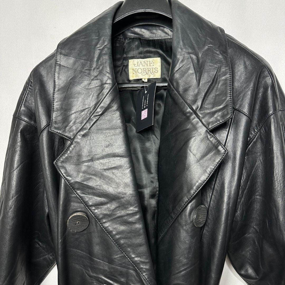 Vintage Jane Norris Genuine Leather Women's Coat - Funkify