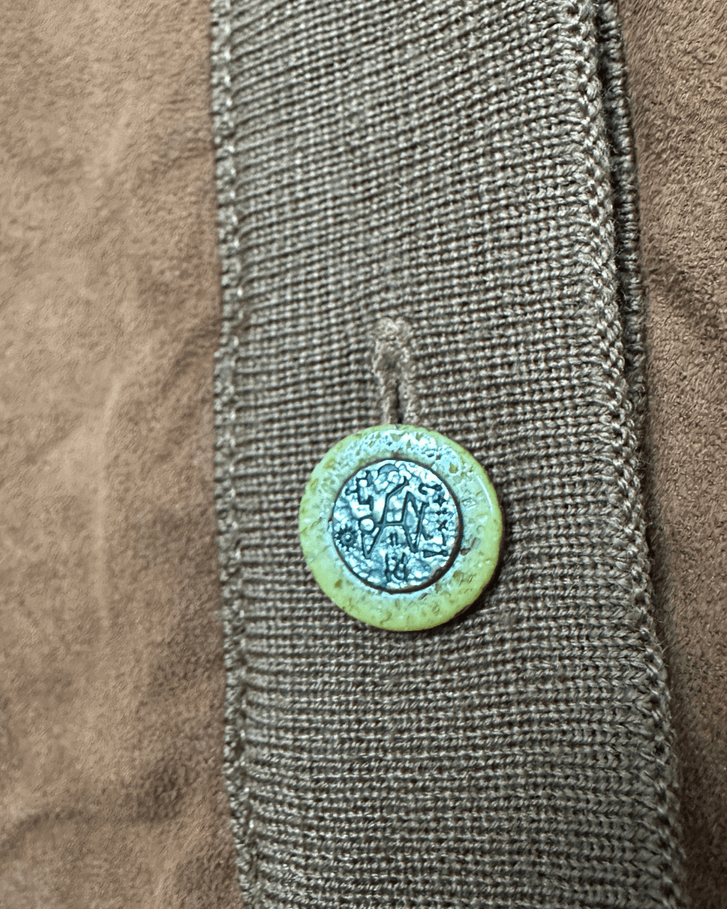 Vintage Janine Pauporte Women's Suede Jacket - Funkify