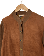 Vintage Janine Pauporte Women's Suede Jacket - Funkify