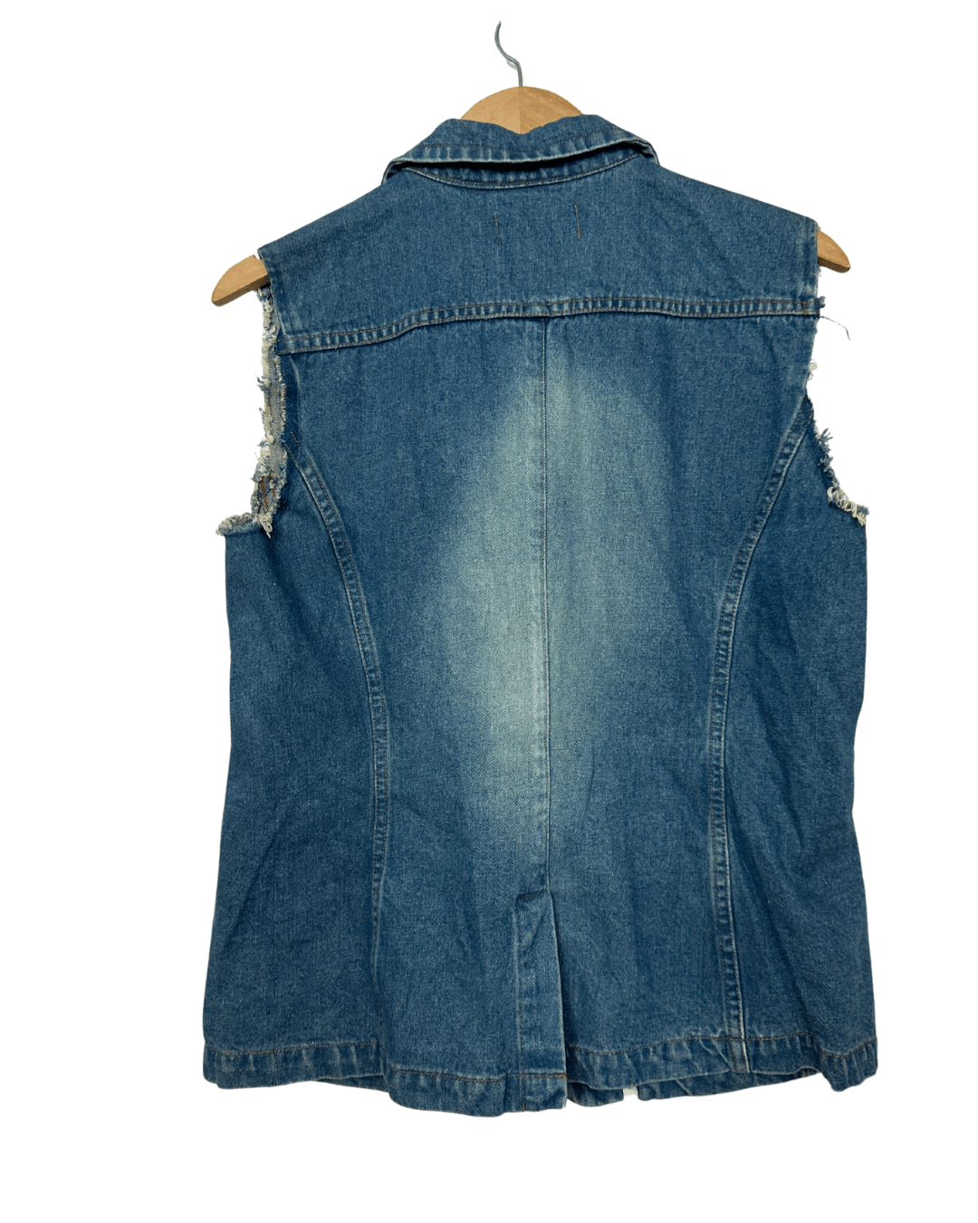 Vintage John F. Gee Women's Denim Vest Small - Funkify