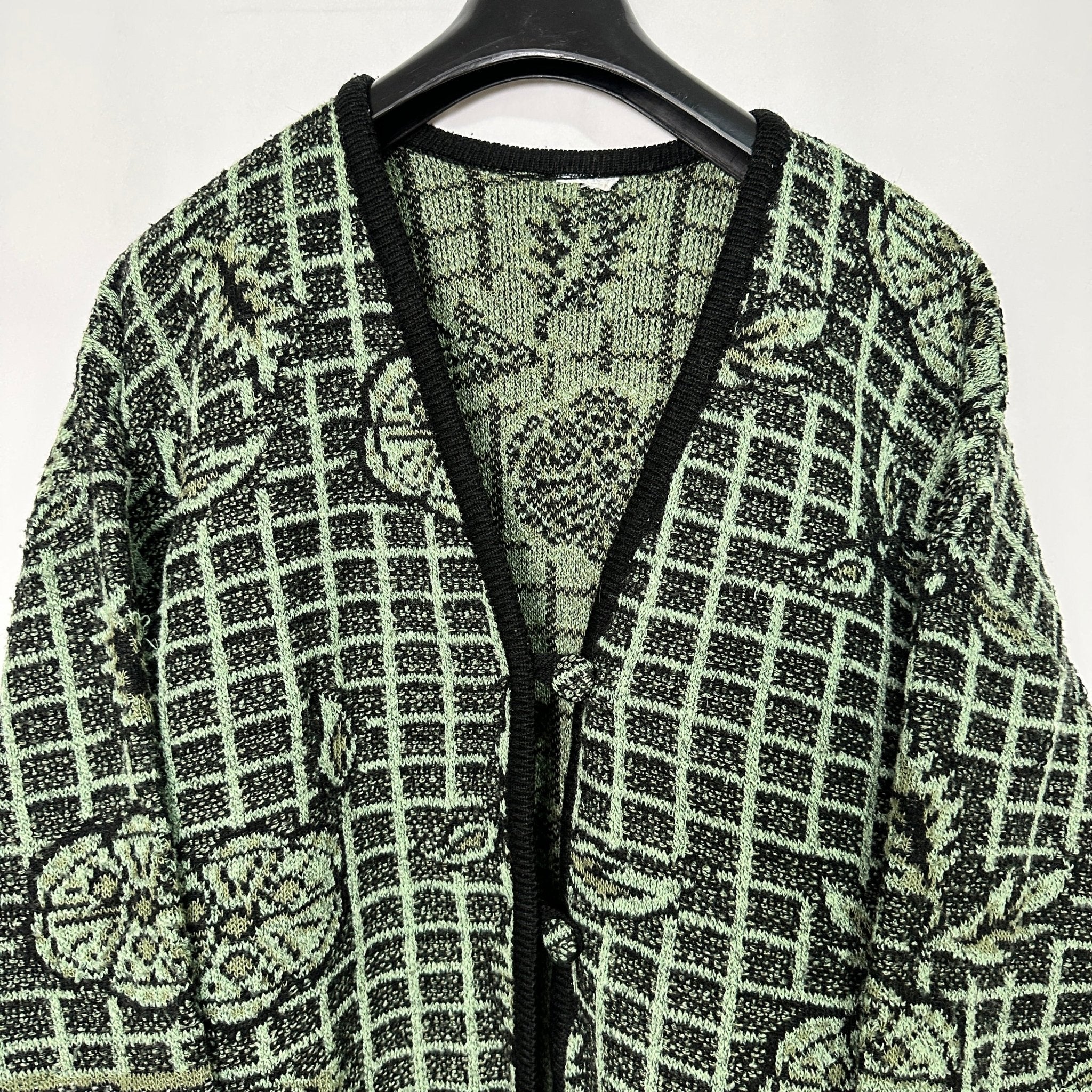 Vintage Knit Cardigan Large - Funkify
